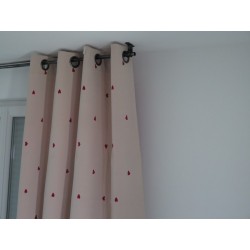 lot de2 rideaux prêt a poser jacquard noel